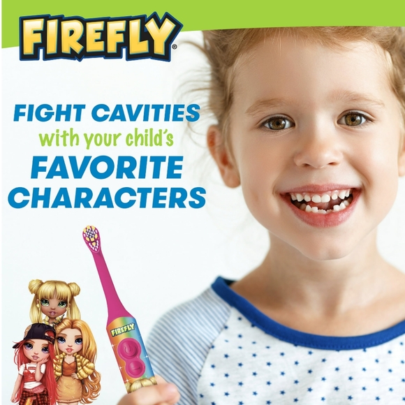 Firefly Clean N' Protect Rainbow High Rotary Power Toothbrush With Cap, Soft - Picture 5 of 7